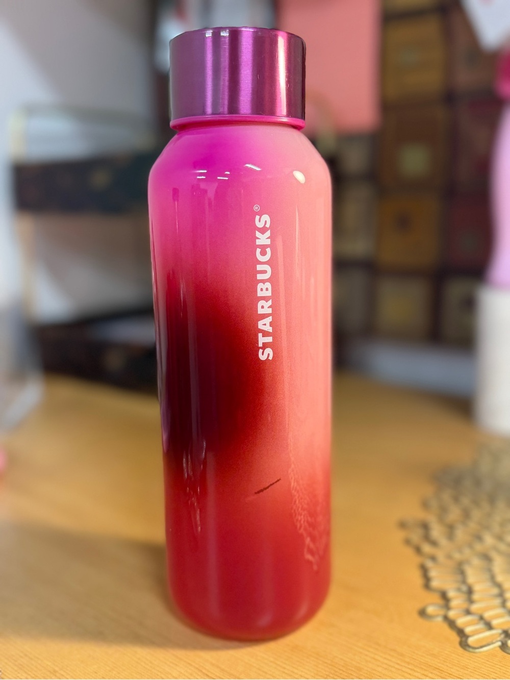 Super cute glass drink bottle!